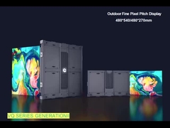 P1.25 মিমি ছোট পিচ আউটডোর এলইডি বিল্ডিং গতিশীল বিজ্ঞাপনের জন্য কাটিয়া প্রান্ত সমাধান প্রদান