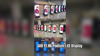 GOB P1.86 পডিয়াম LED ডিসপ্লে ক্রিয়েটিভ LED ডিসপ্লে W600×H1145.51mm