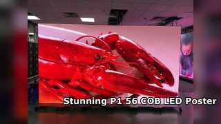 খুচরা চেইন স্টোরের জন্য COB P1.538 ইন্ডোর LED পোস্টার স্ক্রীন
